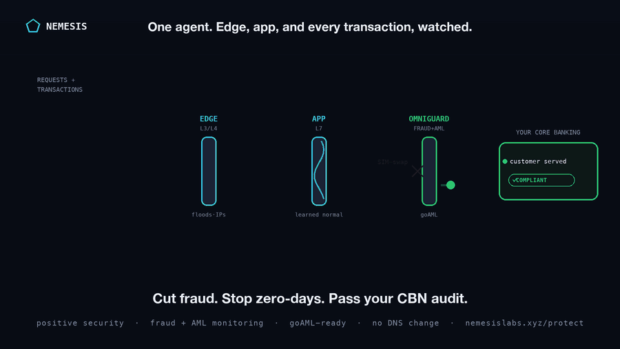How Nemesis protects Security for Banks, Fintechs & PSPs in one pass